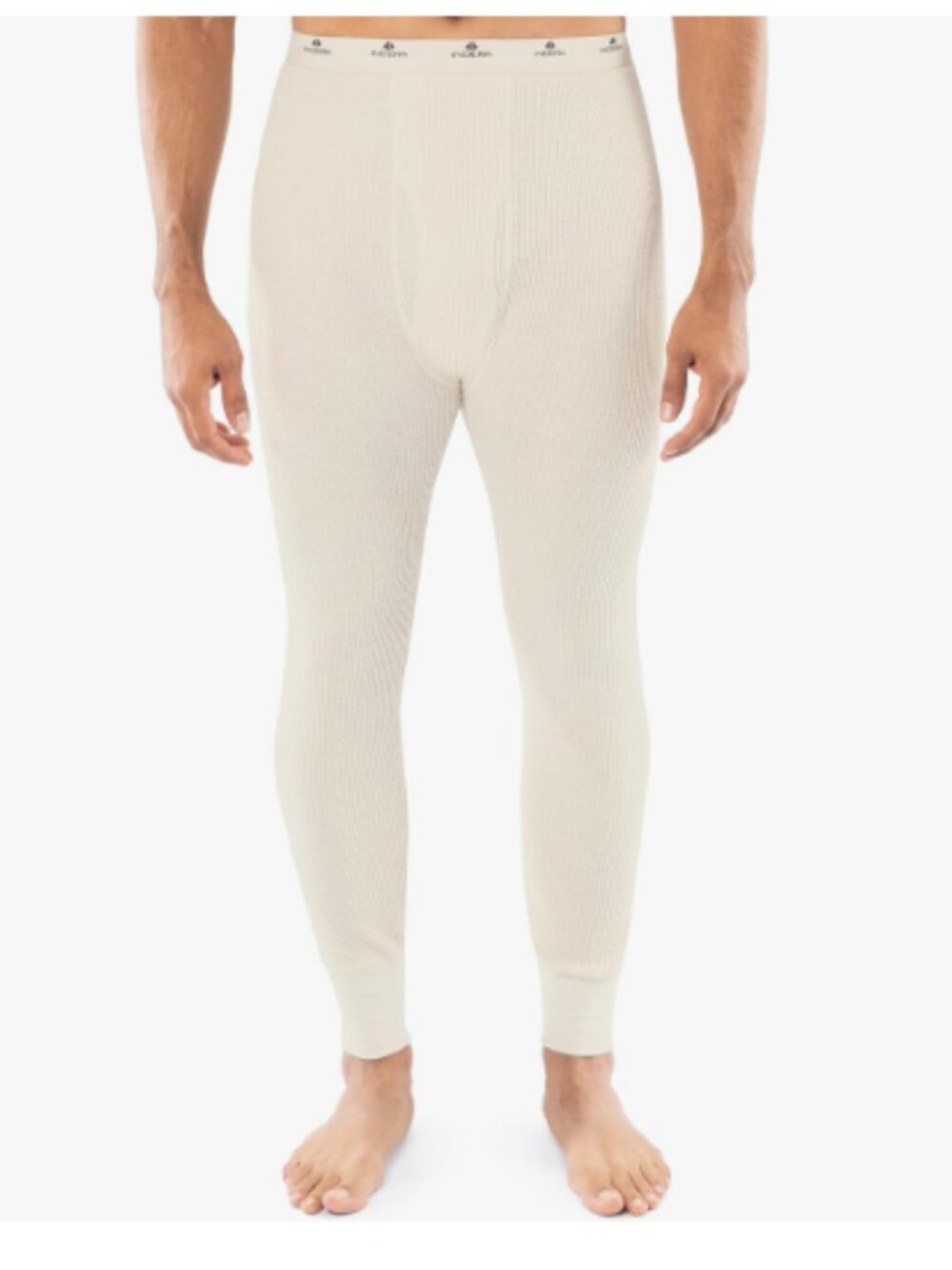 Indera Men's Heavyweight Cotton Waffle Long Johns Thermal Underwear Bottom - L